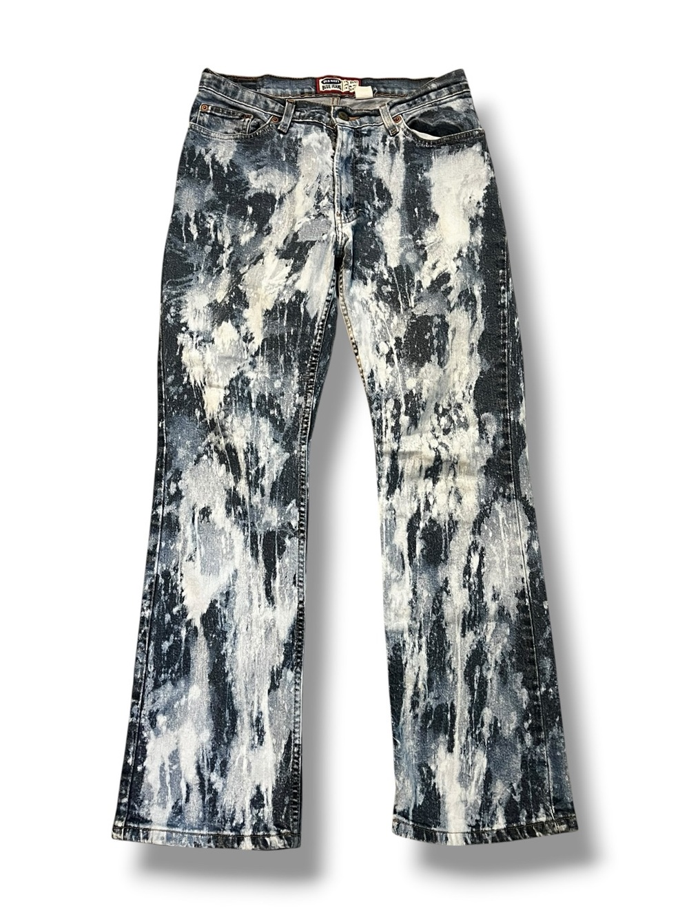 Old Navy Tie Dye Jeans Paint Splatter Vintage 90s/Y2K Size 8 Hippie Boho Retro